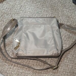 Chic Taupe Crossbody Bag